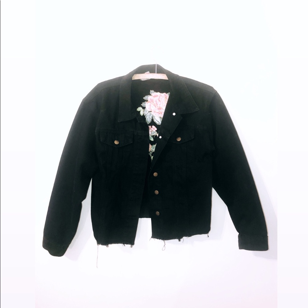 Black jean jacket